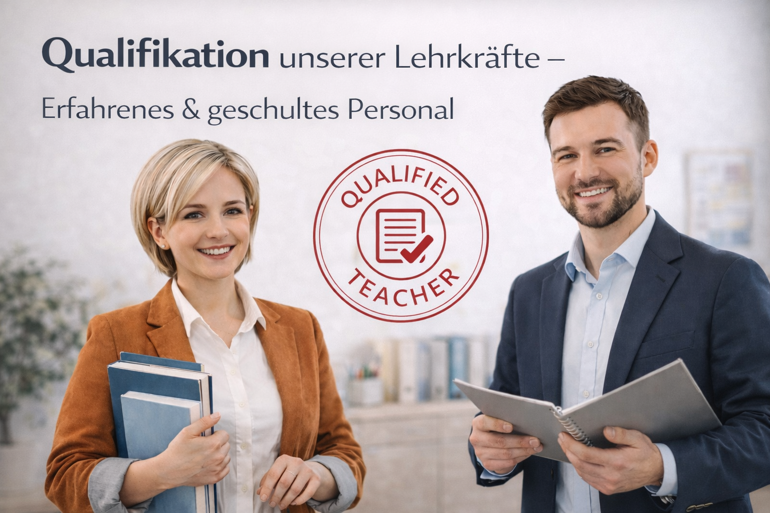 Qualifikation unserer Lehrkräfte – Kompetenz, Erfahrung und persönliche Betreuung