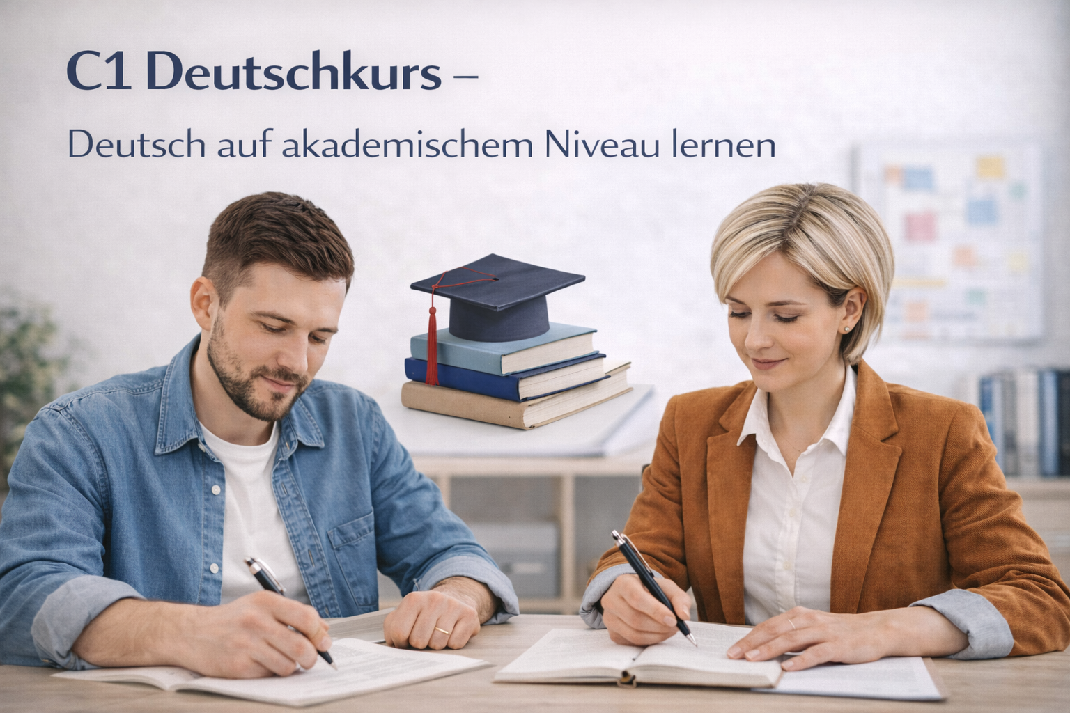 C1 Deutschkurs – Deutsch sicher, präzise und akademisch anwenden