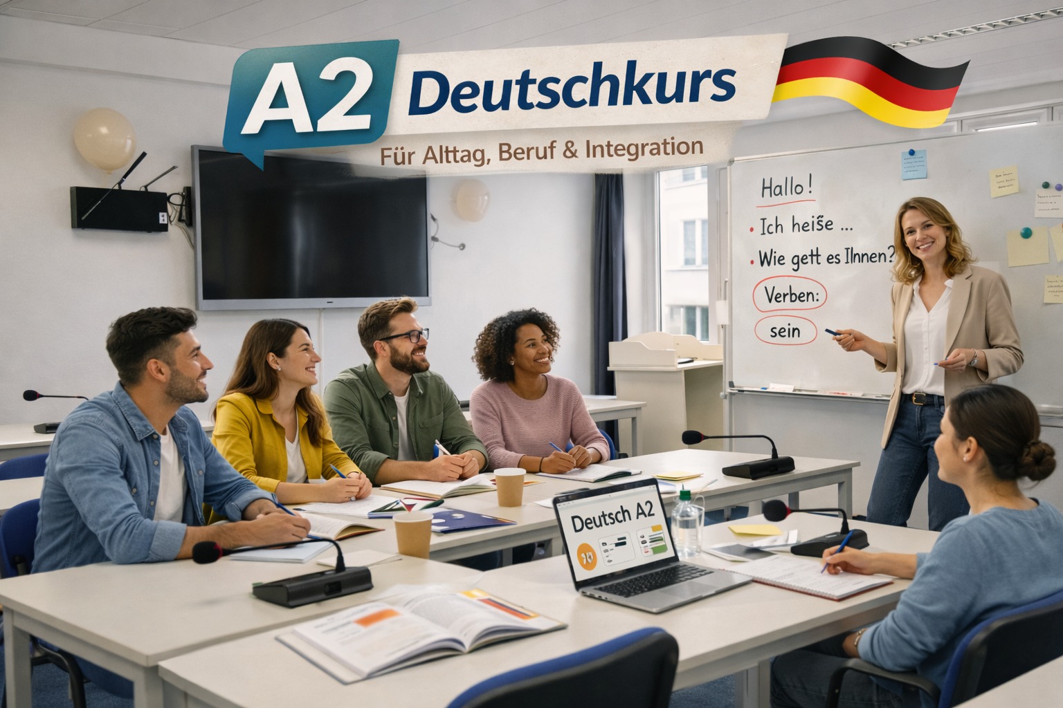 Blog: A2 Deutschkurs Essen – Deutschkenntnisse vertiefe - Rheinland Privatschule