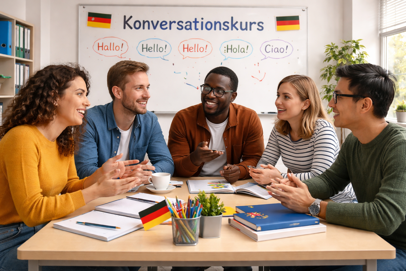 Deutschkurs Konversationskurs - Sprechend Lernen! - Rheinland Privatschule Düsseldorf, Essen, Duisburg