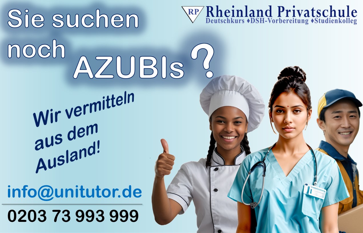 Deutschkurs Arbeit in der Pflege in Deutschland für internationale Fachkräfte - Rheinland Privatschule Düsseldorf, Essen, Duisburg